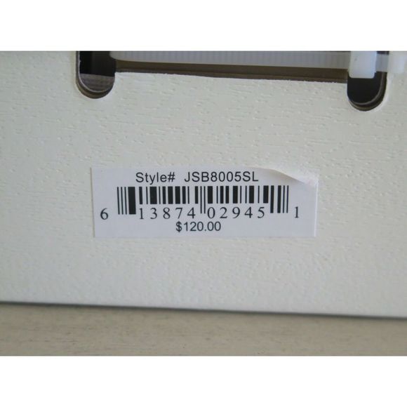 Jessica Simpson JSB8005SL Silver Crystal Infinity Hinged Bangle Watch Set $120 - Picture 7 of 8